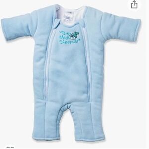 Baby Merlins Magic Sleepsuit Light Blue Small 3-6 Months